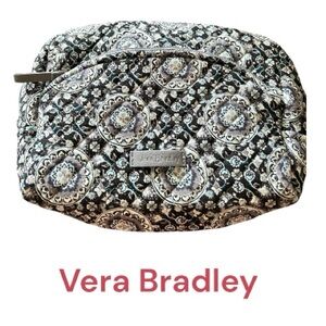 Vera Bradley Charcoal Medallion Cosmetic Bag